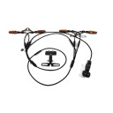 Conjunto de mini LED piscas para bicicleta elétrica 36 V 48 V e 52 V 4 pcs Interruptor para guiador Fiação Suporte sob o selim e suportes metálicos À 1