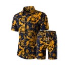 Conjunto de moda para hombre - Camisa y pantalón corto J3370 19