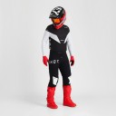 Conjunto de Motocross Camisola e Calças Camisola Perfurada de Manga Longa e Calças com Fivela Poliéster e Nylon Camisola Preto e Branco e Calças 5