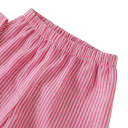 Conjunto de niña rosa a rayas con tirantes anchos y lazos pantalones con goma escote redondo conjunto elegante 5