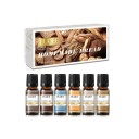 Conjunto de óleos aromáticos Homemade Bread 6×10 ml embalagem de presente 165 × 72 mm coco chocolate café para difusor de aromaterapia 1