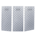 Conjunto de pedras de afiar em diamante 400 600 1000 grit Pedras de afiar ultrafinas Diamante de alta qualidade Afiar ferramentas de facas e lâminas 1