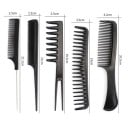 Conjunto de pentes de cabeleireiro 10 pcs Pentes de plástico antistáticos Pentes para desembaraçar Ferramentas profissionais para cabeleireiro 3