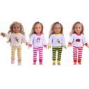 Conjunto de pijama para boneca 4
