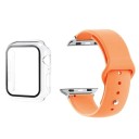 Conjunto de proteção completo para Apple Watch 40 mm Series 6/5/4/SE – vidro temperado 9H para o ecrã, capa com moldura mate e bracelete ajustável 16