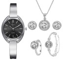 Conjunto de reloj y joyas para mujer Z366 1