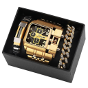 Conjunto de relojes para hombre con pulseras 3 uds. 1