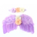 Conjunto de sesión de fotos para niñas: alas de ángel y diadema 6