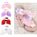 Conjunto de sesión de fotos para niñas: alas de ángel y diadema 1
