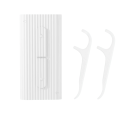 Conjunto de suportes dentários para fio dental 10 pcs com caixa compacta 85×42 mm plástica colorida para higiene e limpeza dos espaços interdentários 1