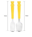 Conjunto de Talheres Coloridos para Crianças - 2 pcs 5