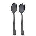 Conjunto de Talheres para Salada em Aço Inoxidável Colher e Garfo de Serviço Estilo Europeu Talheres de Mesa para Salada Conjunto de Utensílios de Cozinha 1