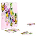 Conjunto de tapetes de casa de banho e cortina de duche 4 pcs 5