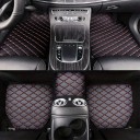 Conjunto de tapetes universais para automóvel 5 pcs Tapetes de pele à prova de água para automóveis Tapetes de proteção para o piso 5