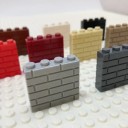 Conjunto de tijolos parede 120 pcs Blocos de construção para crianças Blocos de construção com motivo de tijolos Brinquedo criativo 7