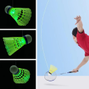 Conjunto de treino de badminton com cordas elásticas e bolas Ferramenta de treino para prática de golpes Treino de badminton individual 3