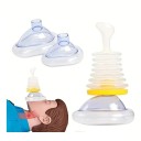 Conjunto de treinos respiratórios com bolsa 16 x 8,5 cm Expansores pulmonares Treino de respiração Melhoria da capacidade pulmonar Acessório 3