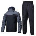 Conjunto deportivo masculino para entrenamiento sudoroso y sauna, pantalones y sudadera, material funcional para máximo confort y rendimiento 1