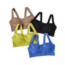 Conjunto deportivo para mujer con leggings y sujetador deportivo, de un solo color, nylon, cómodo y estiloso para fitness y ejercicio 2