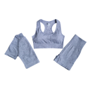 Conjunto deportivo para mujer Pantalones cortos sujetador deportivo y camiseta de manga corta Conjunto de fitness de nylon de un solo color 4