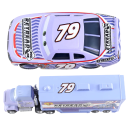 Conjunto Disney Pixar Carros 2 3 Mack Hauler e Haul Inngas Camião e carro de corrida Modelos metálicos Brinquedos para crianças Série de colecionador 2