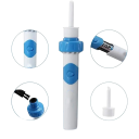 Conjunto eléctrico para limpeza de ouvidos com aspiração Removedor de cera auricular Limpeza segura e suave dos ouvidos Funcionamento a pilhas 4