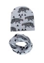 Conjunto infantil - gorro e cachecol - motivos de animais 7