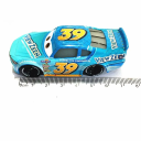 Conjunto Mack Hauler e Buck Bearingly Disney Pixar Carros 2 3 Camião e carro de corrida Modelos metálicos Brinquedos para crianças Coleção de colecionador 5