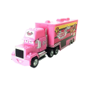 Conjunto Mack Hauler e Kevin Racingtire Disney Pixar Carros 2 3 Camião e carro de corrida Brinquedos para crianças Modelo em metal Conjunto de colecionador 3