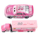 Conjunto Mack Hauler e Reb Meeker Disney Pixar Carros 2 3 Camião e carro de corrida Brinquedos para crianças Conjunto de colecionador Modelo em metal 2