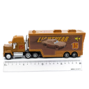 Conjunto Mack Hauler e Relâmpago McQueen Castanho Disney Pixar Carros 2 3 Modelo de Corrida Metálico e Camião Brinquedo para Crianças Edição de Colecionador 4