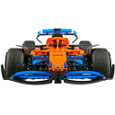 Conjunto McLaren Fórmula 1 1432 pcs 27 x 65 x 13 cm Modelo dobrável de carro de corrida Conjunto técnico Para fãs de desportos motorizados e F1 3