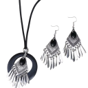 Conjunto Oriental Collar y Pendientes Joyería Creativa para Mujeres Vacaciones de Verano Playa Festival Fiesta Accesorio Elegante 3