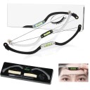Conjunto para modelagem de sobrancelhas 22,5 cm Régua metálica de mapeamento com nível de bolha e fio para microblading e maquilhagem 2