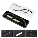 Conjunto para modelagem de sobrancelhas 22,5 cm Régua metálica de mapeamento com nível de bolha e fio para microblading e maquilhagem 4