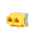 Connettore angolare CAT 5e RJ45 femmina 2 pz 8