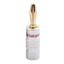 Connettori banana per cavi di diffusori fino a un diametro di 4 mm Set da 24 pezzi Punta dorata Involucro scanalato con marcatura colorata 5