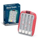 Consola de Jogos Electrónica Rhythm 15 x 11 x 3 cm Jogo rítmico portátil Diversão musical electrónica Luzes LED Brinquedo interactivo para crianças 2