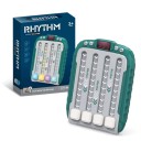 Console di Gioco Elettronica Rhythm 15 x 11 x 3 cm Gioco Ritmico Portatile Divertimento Musicale Elettronico Luci LED Giocattolo Interattivo per Bambini 4