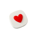 Contact Lens Case with Mirror and Accessories Size 7 x 7 x 2.4 cm Plastic Coloured Case with Heart for Travel 6