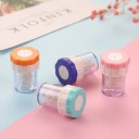 Contact Lens Cleaner Manual Mechanical Size 3.6 x 5 cm Plastic Coloured Case with Rotating System for Cleaning Lenses 3