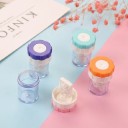 Contact Lens Cleaner Manual Mechanical Size 3.6 x 5 cm Plastic Coloured Case with Rotating System for Cleaning Lenses 7