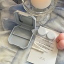 Contactlenshouder met spiegel en accessoires grootte 5,9 x 5,9 x 2 cm plastic gekleurde houder voor reizen 7