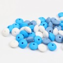 Contas de silicone em forma de círculo - 60 unid 2