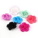 Contas de silicone em forma de flor - 10 pcs 4