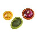 Contenedor de silicona para alimentos, portátil, a prueba de fugas, para frutas y verduras frescas, apilable y reutilizable. 2