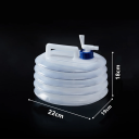 Contenedor portátil de agua 5l 22 x 19 x 18 cm Bidón de plástico para agua potable Camping Senderismo Jardín Depósito con asa 2
