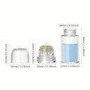 Contenitore con microaghi 20 pin 0,25 aghi in titanio vetro plastica trasparente dimensioni 38 mm applicazione sieri e cura della pelle 2