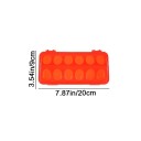 Contenitore per cereali per pollame con 12 aperture per un facile alimentazione 20 x 9 cm mangiatoia in plastica arancione per polli e pulcini nel pollaio 2