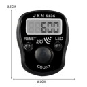 Contor electronic portabil cu 6 cifre Temporizator digital LCD din plastic, senzor de înaltă precizie pentru numărarea timpului și a pasului 3